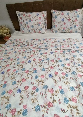 Çiçek Desenli. Firlirli lastikli çarşaf takımı.... - Görsel 5