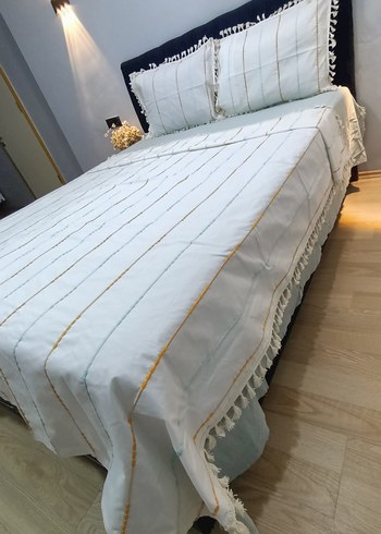 Patlatmalı püsküllü Nevresim takımı. @teras_dikimevi - Görsel 4