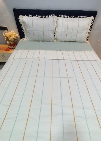 Patlatmalı püsküllü Nevresim takımı. @teras_dikimevi - Görsel 5