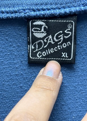 Mavi Kapüşonlu Fermuarlı Kadın Ceket - Görsel 3