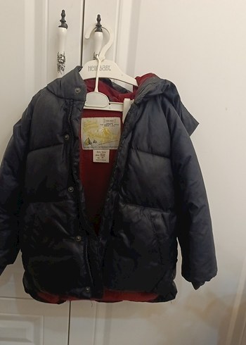 Düğmeli Siyah Erkek Çocuk Mont - Görsel 6