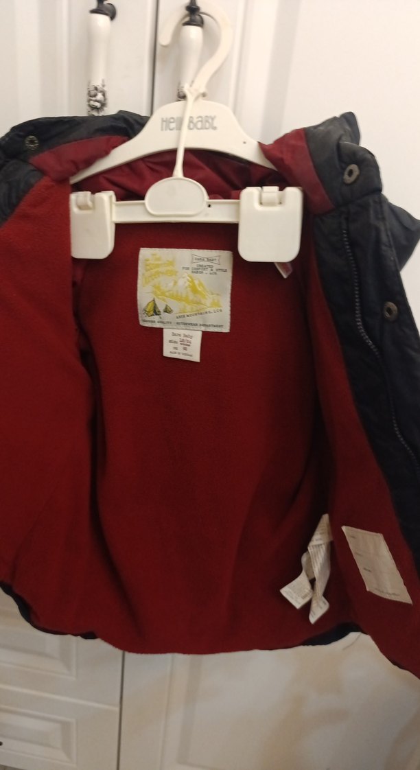 Düğmeli Siyah Erkek Çocuk Mont - Görsel 2