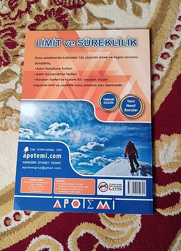  Apotemi limit soru bankası