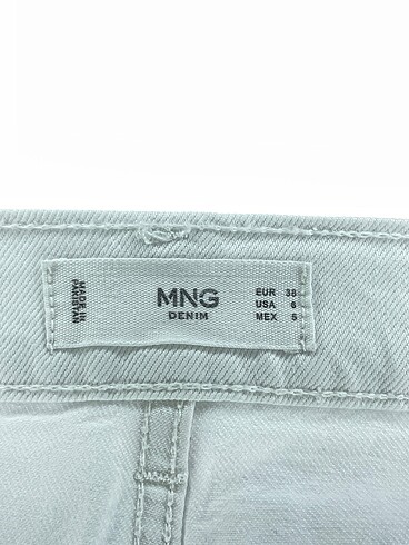 38 Beden beyaz Renk Mango Jean / Kot %70 İndirimli.