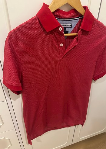 Kırmızı Erkek Polo Tişört Düğmeli - Görsel 4