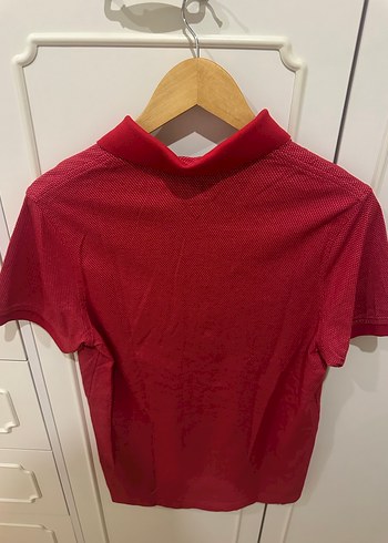 Kırmızı Erkek Polo Tişört Düğmeli - Görsel 8