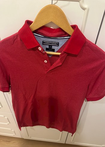 Kırmızı Erkek Polo Tişört Düğmeli - Görsel 2