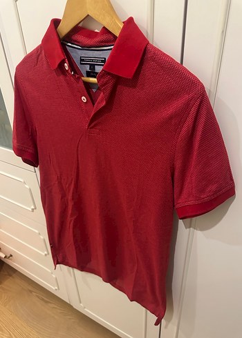 Kırmızı Erkek Polo Tişört Düğmeli - Görsel 3