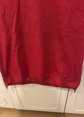 Kırmızı Erkek Polo Tişört Düğmeli - Görsel 7