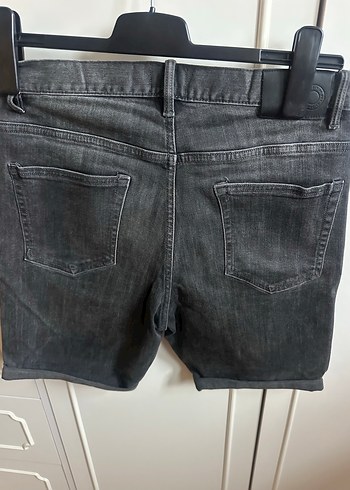 Gri Erkek Kısa Denim Şort - Görsel 7