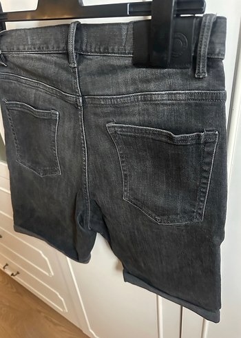 Gri Erkek Kısa Denim Şort - Görsel 8
