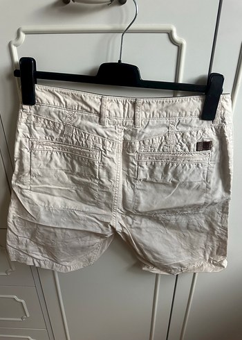 Timberland Bej Keten Erkek Şort, Rahat Kesim - Görsel 7