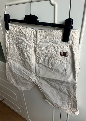 Timberland Bej Keten Erkek Şort, Rahat Kesim - Görsel 8