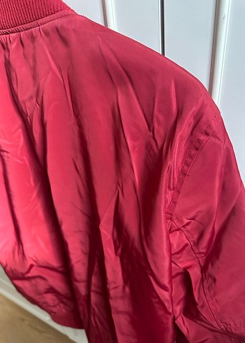 Erkek Kırmızı Street Wear Bomber Ceket - Görsel 8