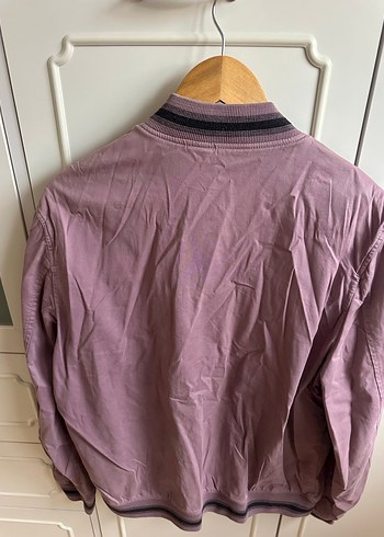Ted baker Mor Düğmeli erkek Bomber Ceket - Görsel 8