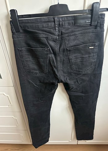 Amiri Siyah Rahat Kesim Yırtık erkek Kot Pantolon - Görsel 7