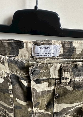 Erkek  Kamuflaj Desenli Kemerli Pantolon - Görsel 6