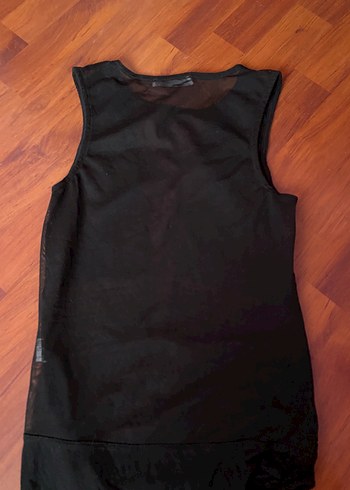 Dantel Detaylı Siyah V Yaka Uzun Kadın Body - Görsel 3