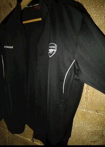 Erkek Arsenal Orjinal Siyah Fermuarlı Ceket - Görsel 5