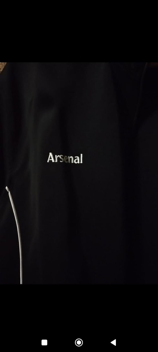 Erkek Arsenal Orjinal Siyah Fermuarlı Ceket - Görsel 2