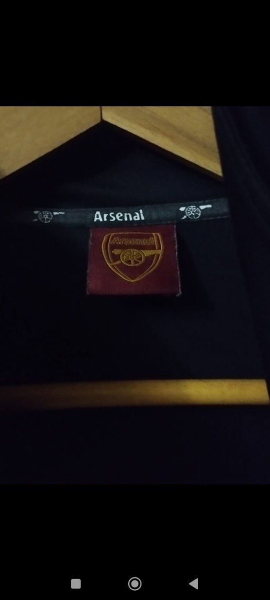 Erkek Arsenal Orjinal Siyah Fermuarlı Ceket - Görsel 3