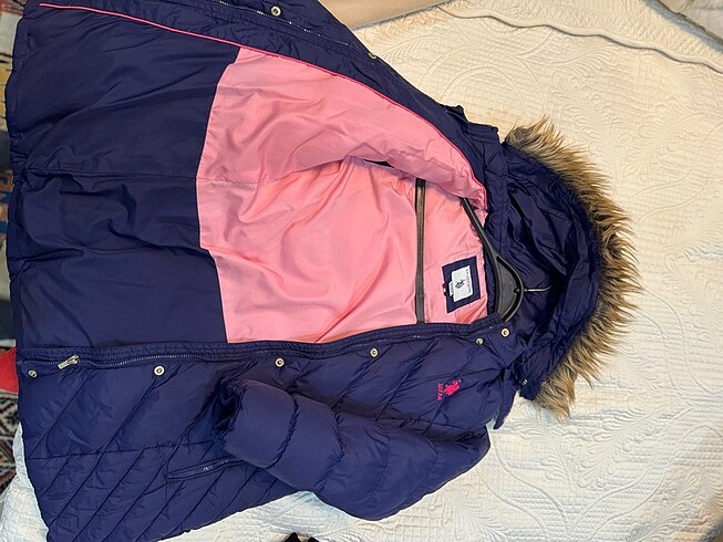 10 Yaş Beden lacivert Renk U.S Polo Çocuk Şişme Mont
