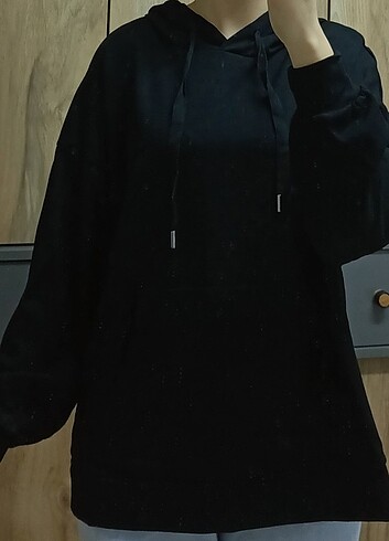 Siyah sweatshirt 