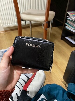 Bershka siyah deri cüzdan