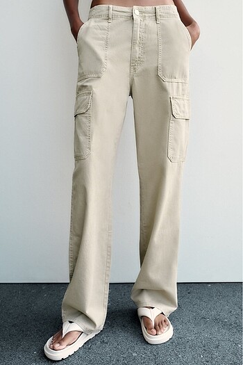 HIGH-RISE STRAIGHT FIT TRF KARGO PANTOLON