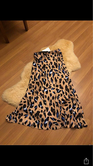Leopar saten etek