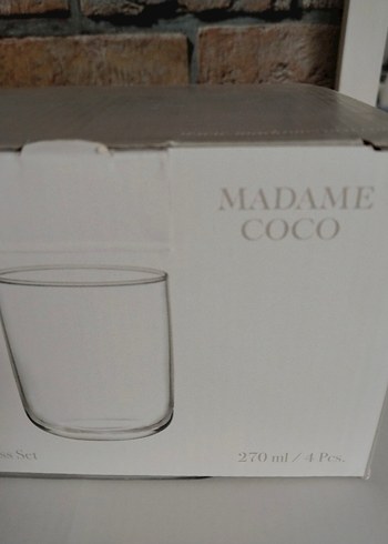 Madame Coco Şeffaf Cam Bardak 275 ml - Görsel 5