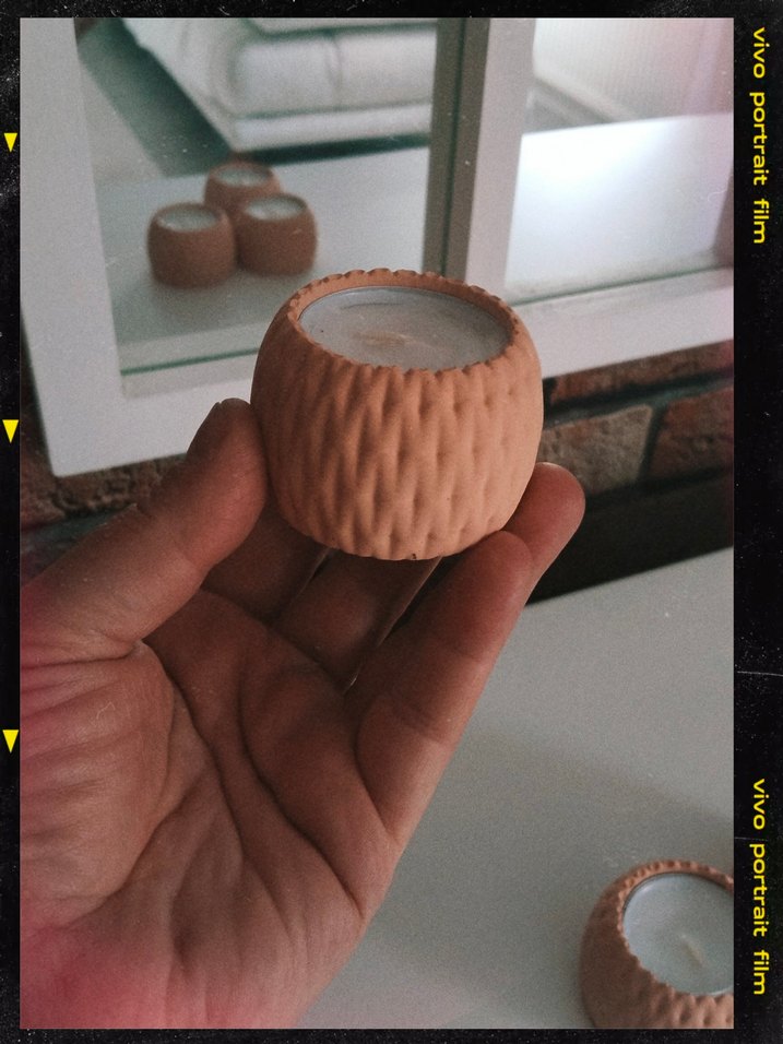 Bej Pastel  dekoratif Mumluk Seti - Görsel 5