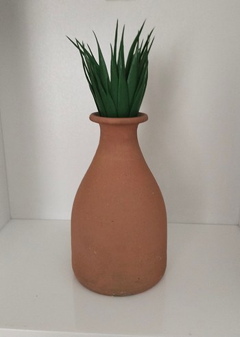 Bej Pastel Seramik Vazo - Görsel 3