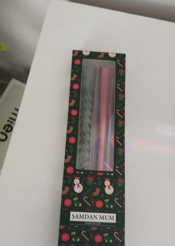 Renkli Kırmızı ve Yeşil Mumlar - Görsel 3