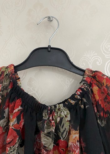 Çiçek Desenli Uzun Bohem Elbise - Görsel 3