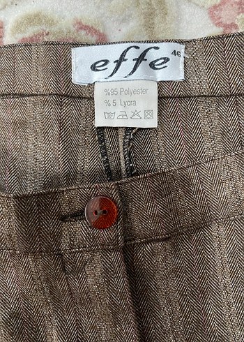 Kadın Kahverengi Kumaş Pantolon - Görsel 4