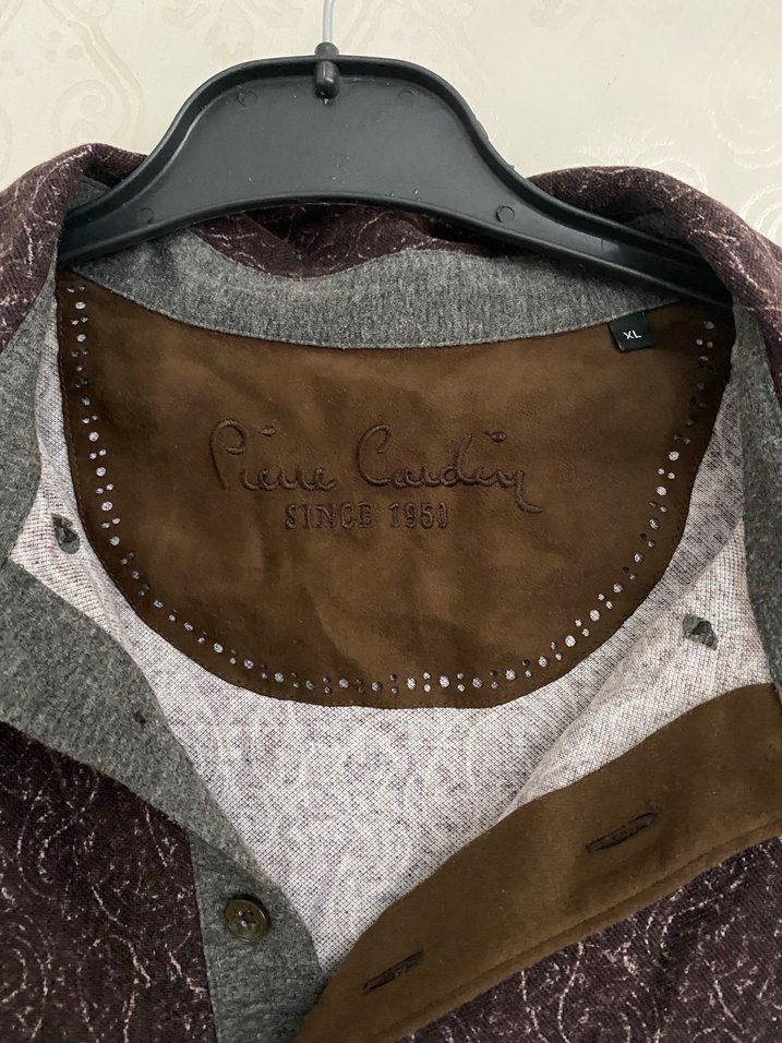 Erkek Bordo Düğmeli uzun kollu lakos - Görsel 2