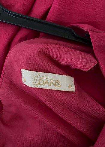 Pembe V Yakalı Midi abiye Elbise - Görsel 3