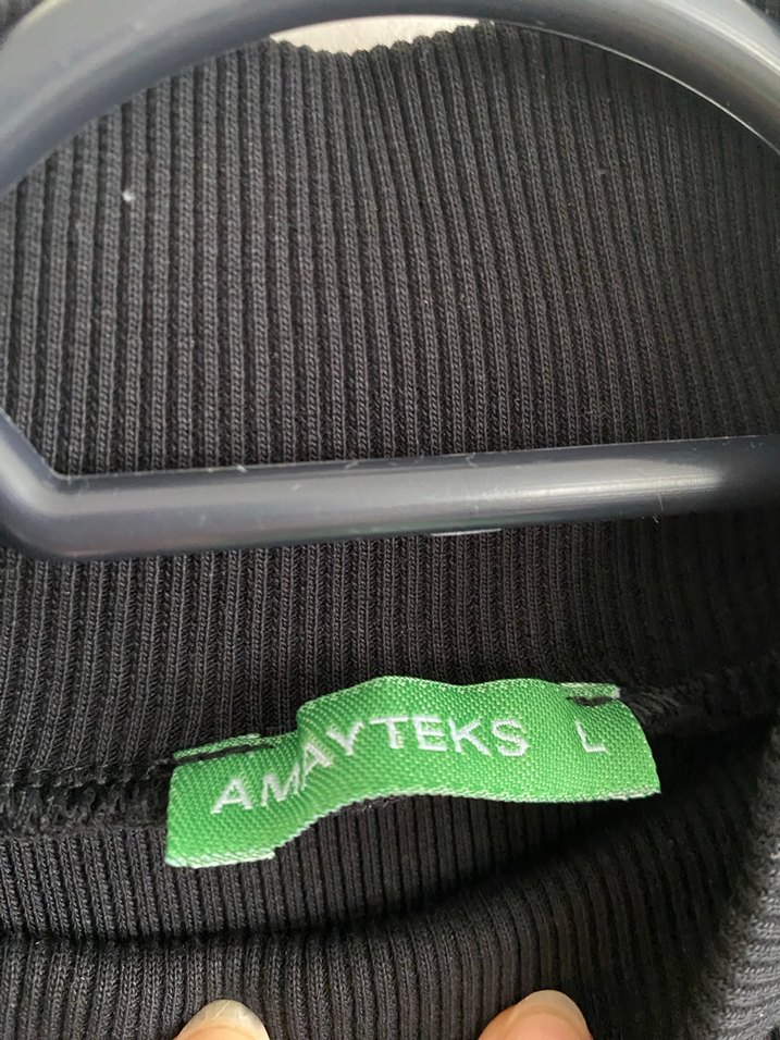 Siyah Balıkçı Yaka Kadın Kazak - Görsel 2