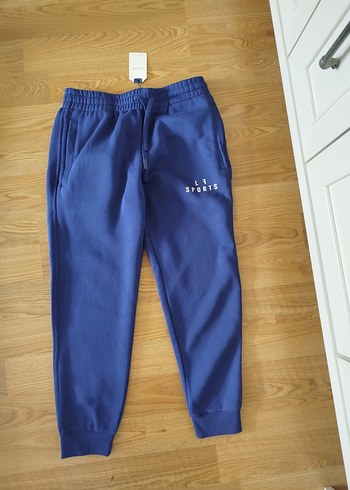 Beta Erkek Saks Mavi Eşofman Altı - Görsel 3