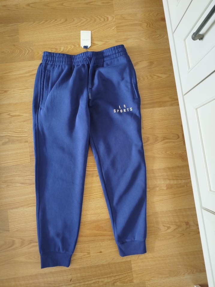 Beta Erkek Saks Mavi Eşofman Altı - Görsel 3