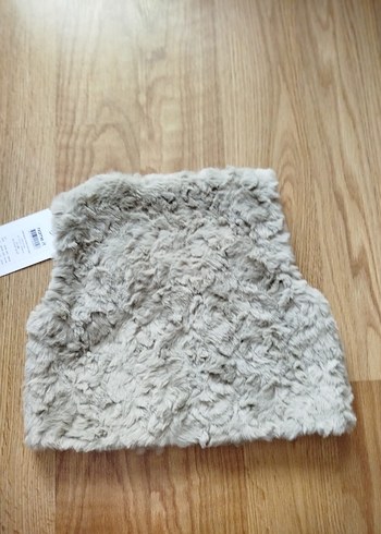 Kız Çocuk Bej Kürk Detaylı Yelek - Görsel 2