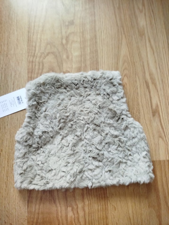 Kız Çocuk Bej Kürk Detaylı Yelek - Görsel 2