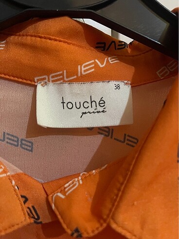 38 Beden turuncu Renk touche gömlek