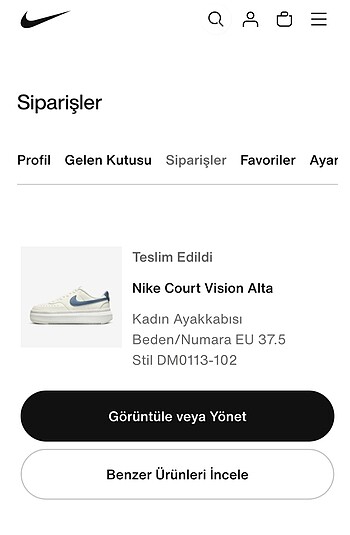NIKE COURT VİSİON ALTA
