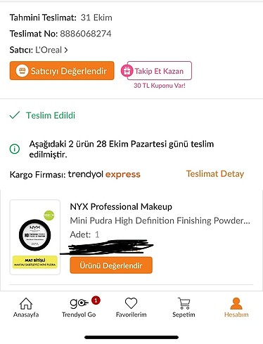 Beden Renk NYX PUDRA
