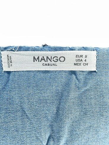 s Beden mavi Renk Mango Bluz %70 İndirimli.