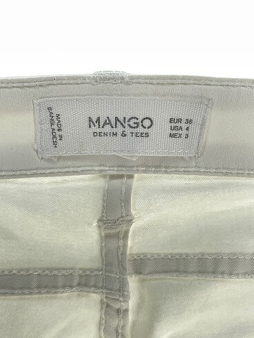 36 Beden beyaz Renk Mango Jean / Kot %70 İndirimli.