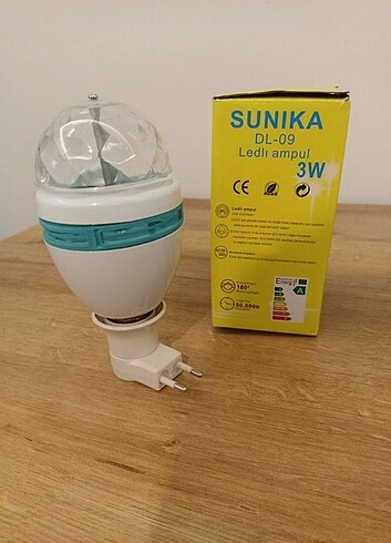 SUNIKA MARKA LEDLİ AMPUL DİSKO TOPU