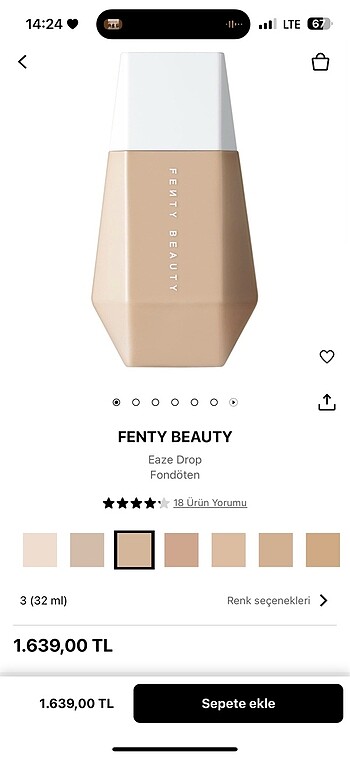 Fenty Beauty FENTY fondoten no:3